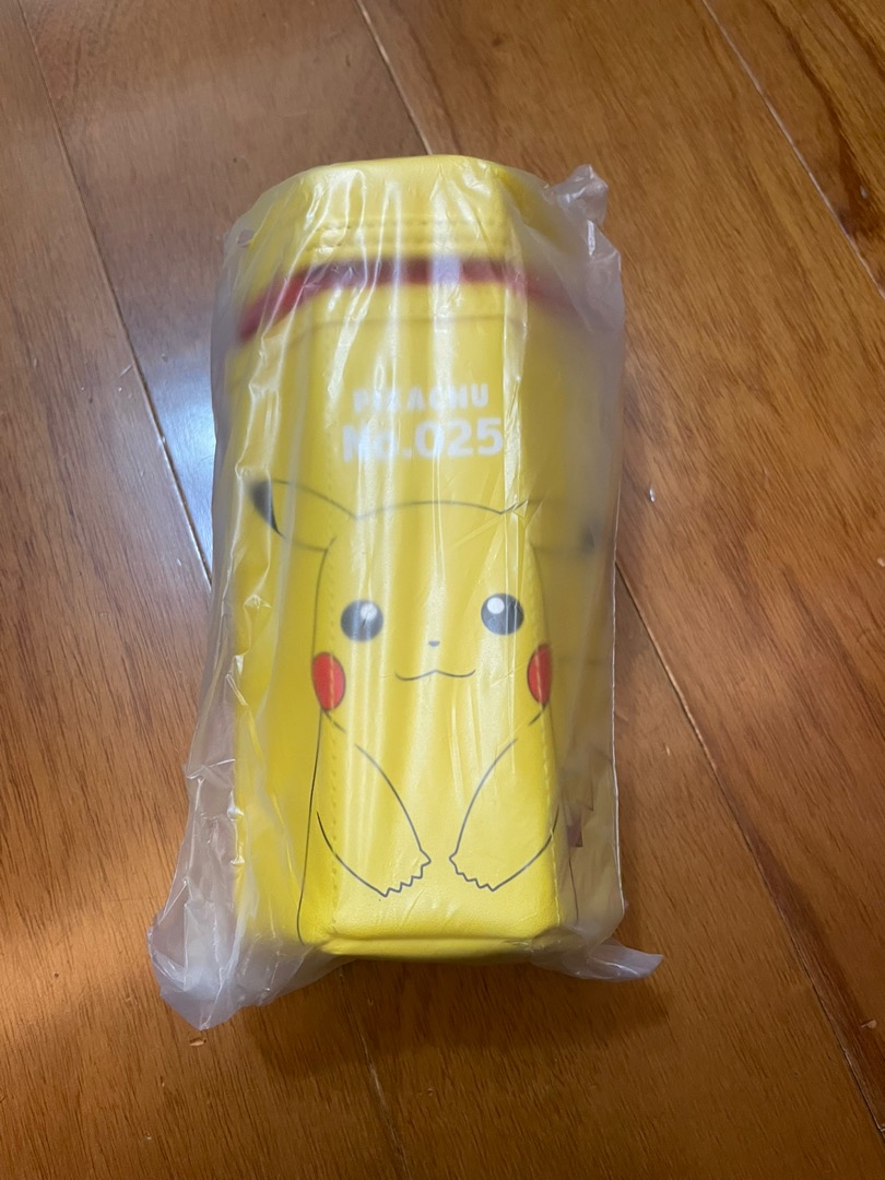 💥現貨在台💥日本正版寶可夢六角筆袋鉛筆盒皮質筆筒拉鍊收納包呆呆獸小