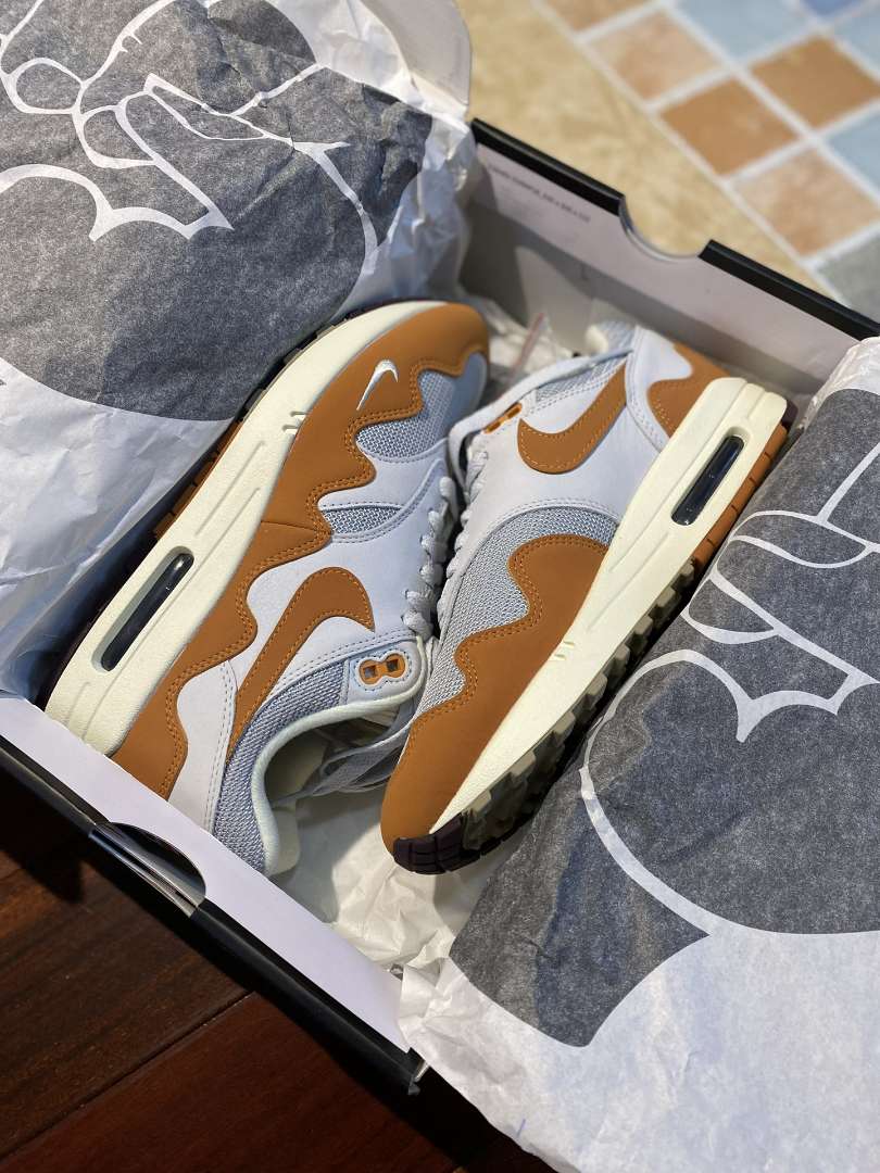 Patta x Nike Air Max 1'Monarch”聯名系列復古休閒跑步鞋男女鞋DH1348