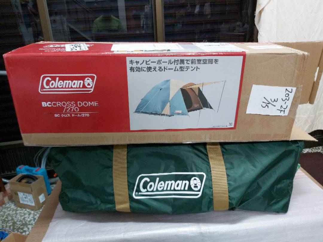 日本Coleman Tent BC Cross Dome 270 野營帳篷露營4-5人用2000038429