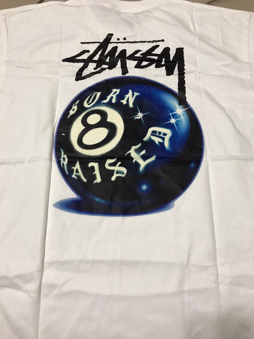 23 STÜSSY & BORN X RAISED 8 BALL TEE 短袖T恤八號球潮流街頭正品滑板