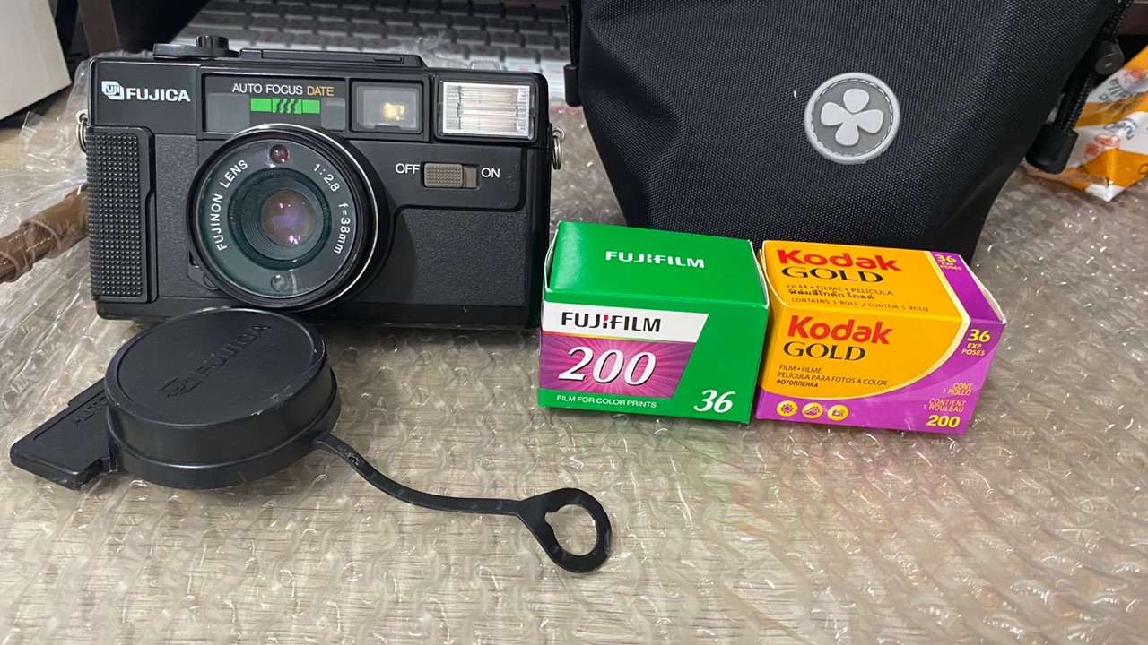 星期天古董相機】FUJICA AUTO-7 DATE 38mm F2.8 自動對焦底片傻瓜相機