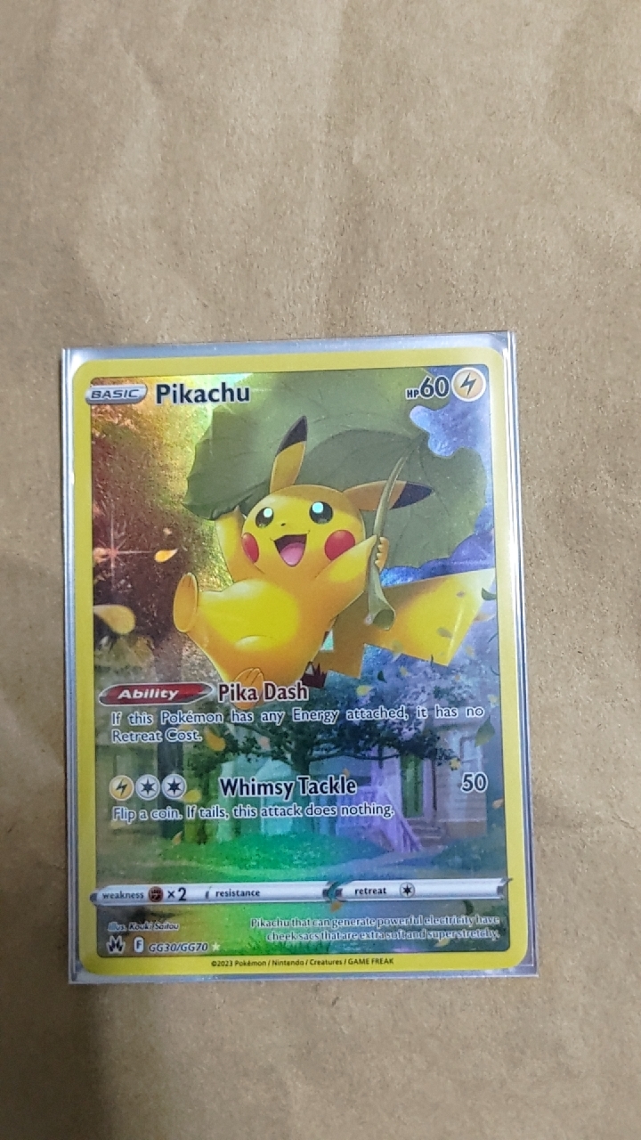 T_T) 寶可夢PTCG 國際版英文版美版GG30 皮卡丘Pikachu 天地萬物神包AR