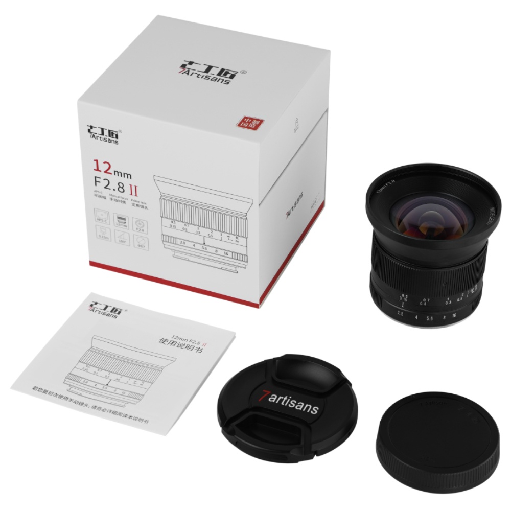 七工匠7Artisans 12mm f2.8二代APS-C手動對焦廣角鏡頭適用於微單相機