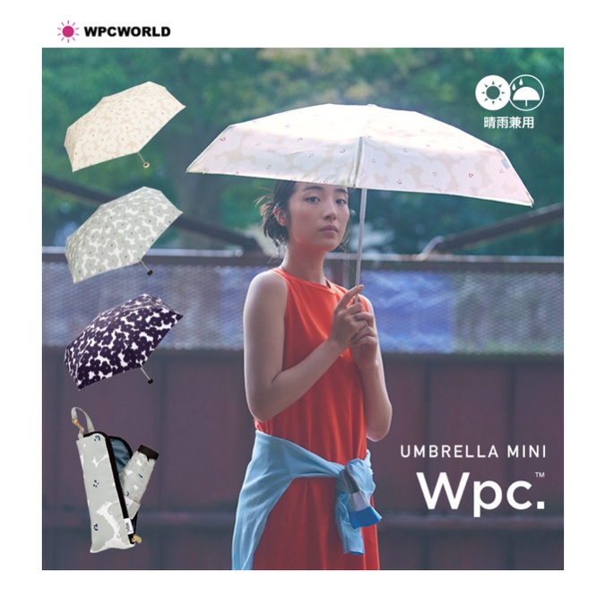 WPC日傘直送正版wpc 「溫柔綻放」花抗UV 折傘雨傘晴雨兩用傘| 蝦皮購物