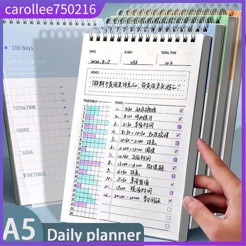 Student Goals Notebook Portable Schedule Book A5 Spiral Note | 蝦皮購物