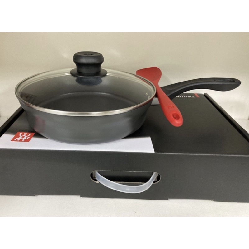 ZWILLING MOTIONL德國雙人牌平煎鍋含蓋26cm+矽膠鍋鏟| 蝦皮購物