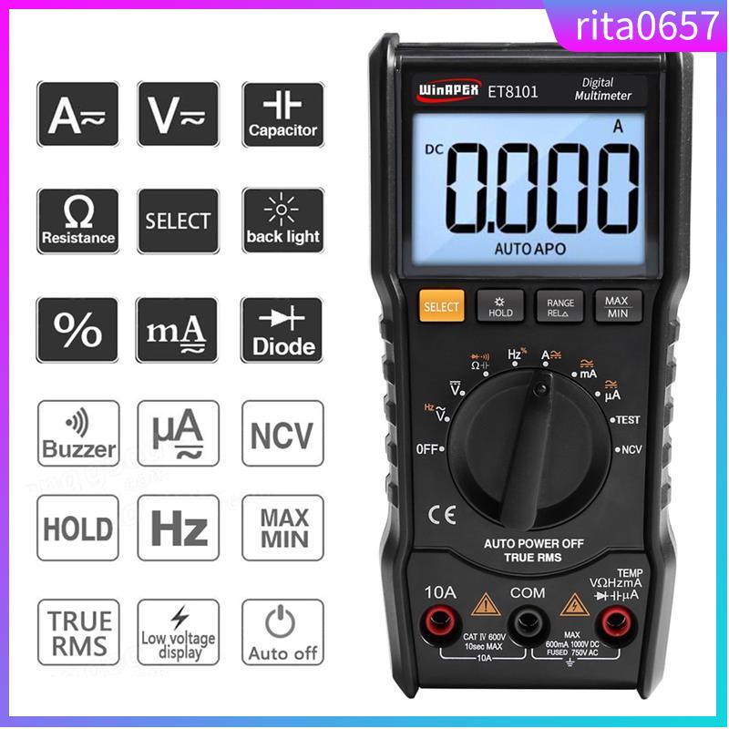 Winapex 6000 Counts Digital Multimeter Full Protection 蝦皮購物 9799