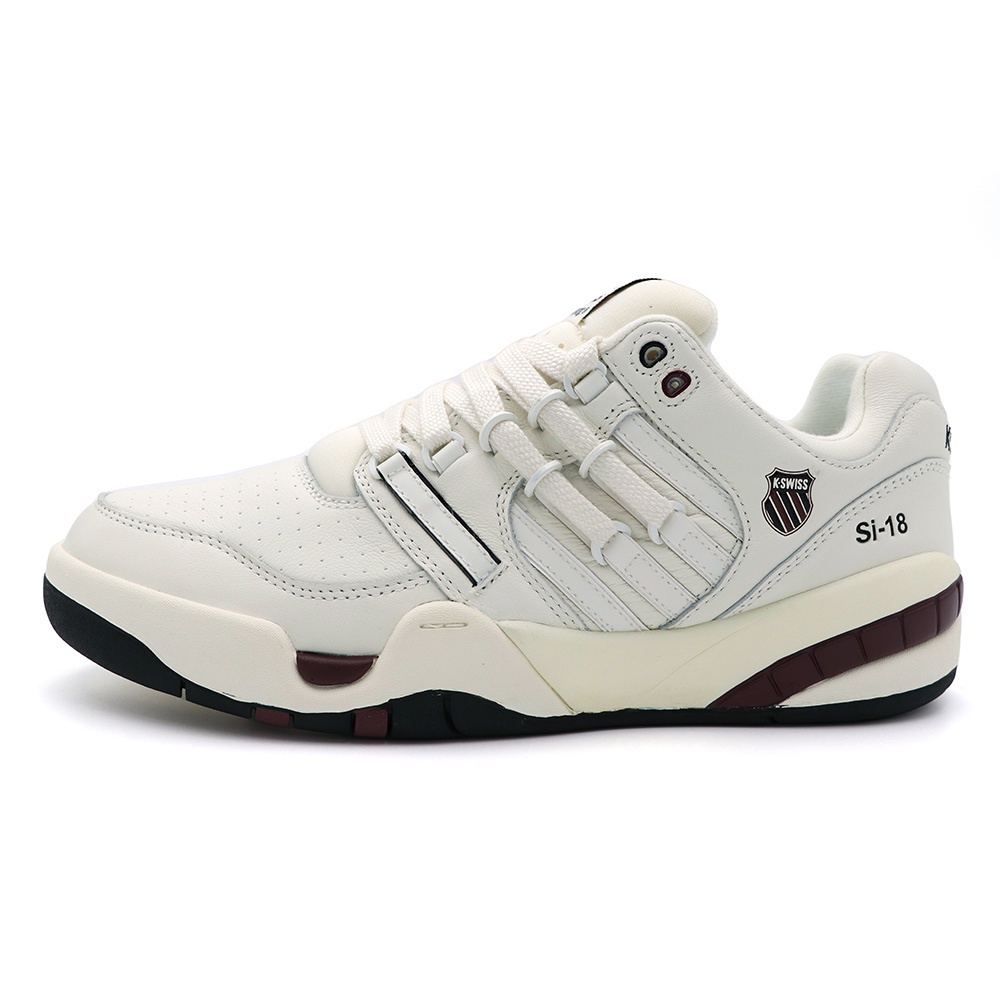 K-swiss SI-18 PREMIER 米白酒紅 皮革 休閒 運動鞋 男款 B3229【07397-183】 | 蝦皮購物