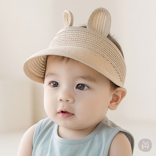 嬰兒童帽子 男女寶寶草帽 大檐空頂帽 夏季薄款 太陽帽 韩版遮陽帽 透氣鴨舌帽