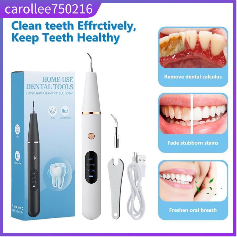 Ultrasonic Dental Calculus Scaler Electric Sonic Oral Teeth | 蝦皮購物