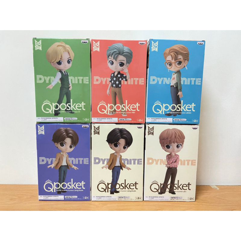 BTS防彈 正版 Qposket 公仔 田柾國 V金泰亨 RM金南俊 Jin碩珍 Jimin朴智旻 TinyTAN QP | 蝦皮購物