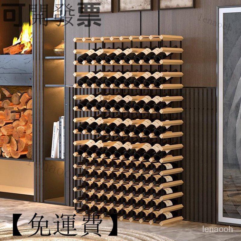 【可開發票-免運費】實木酒架 定製大型酒窖酒吧裝飾酒架 實木紅酒架 酒櫃傢用葡萄酒展示架 木酒架 | 蝦皮購物