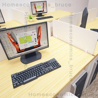 桌面隔板 辦公室桌面屏風免打孔擋板公司學生課桌書桌考試防飛沫移動隔板1058
