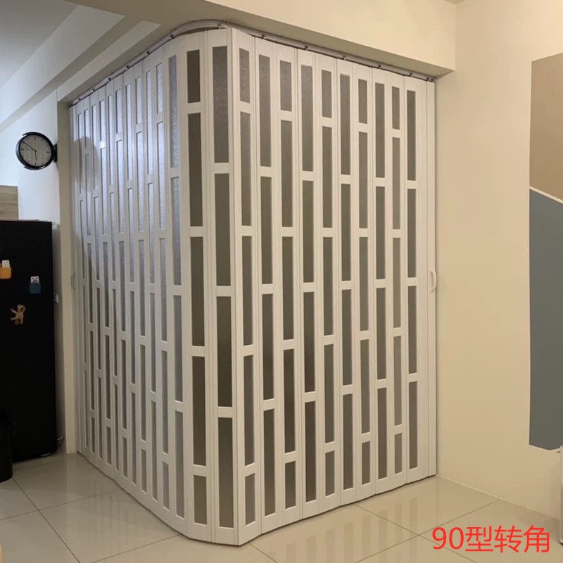 *熱賣#pvc 折疊門定制室內臥室衛生間廚房門陽臺客廳商鋪隔斷推拉百葉門 | 蝦皮購物