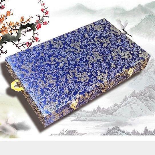 【高檔錦盒】四條屏國畫字畫對聯盒子 書畫四聯掛畫卷軸錦盒包裝盒 | 蝦皮購物