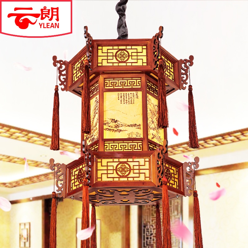 宮燈中式仿古宮燈燈籠復古典六角實木吊燈茶樓酒樓博物館寺院裝飾燈具 美樂兒旗艦店 | 蝦皮購物
