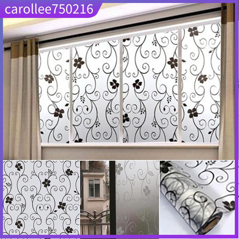 Frosted Floral Home Bedroom Bathroom Door Window Glass Cover | ????????????