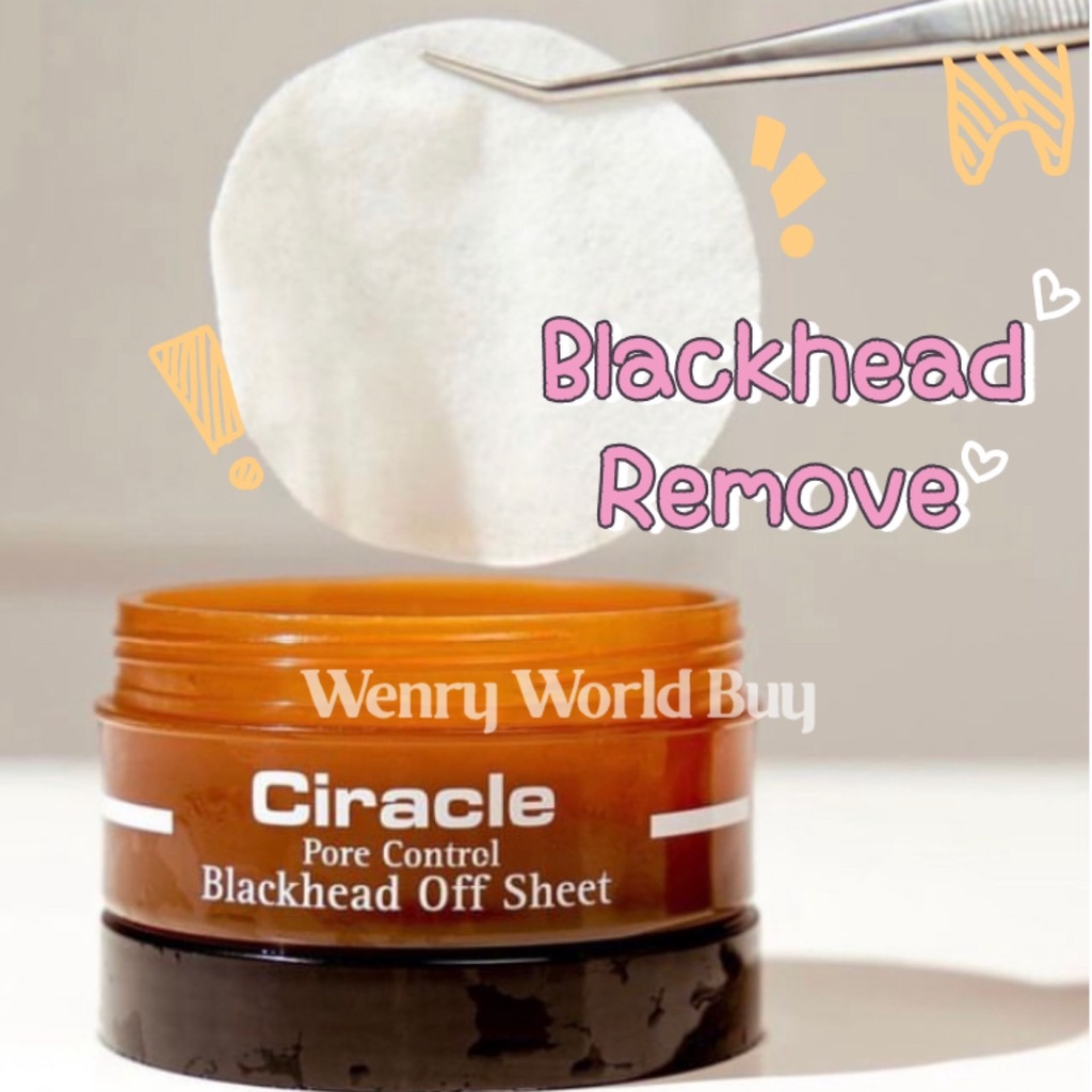 現貨 韓國 Ciracle 水凝 黑頭粉刺鼻膜 PORE CONTROL blackhead off sheet 40片 | 蝦皮購物