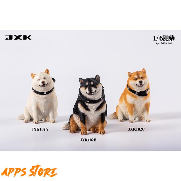 [APPS STORE]JXK 1:6 柴犬 肥柴 赤柴 白柴 黑柴 胖柴 仿真 狗 模型 公仔 JXK102