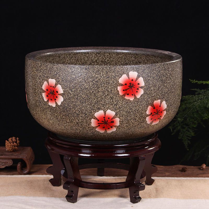 陶瓷魚缸大號養魚盆荷花缸烏龜缸碗蓮睡蓮盆風水金魚缸| 蝦皮購物