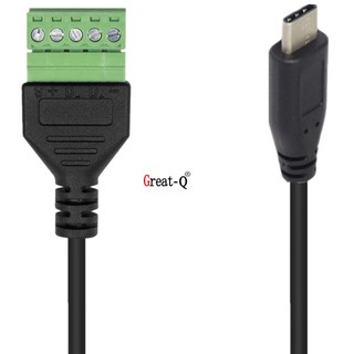 優選熱銷 免焊錫USB連接器 USB2.0版本 USB3.1 type-c母 綠色免焊端子連接線 | 蝦皮購物