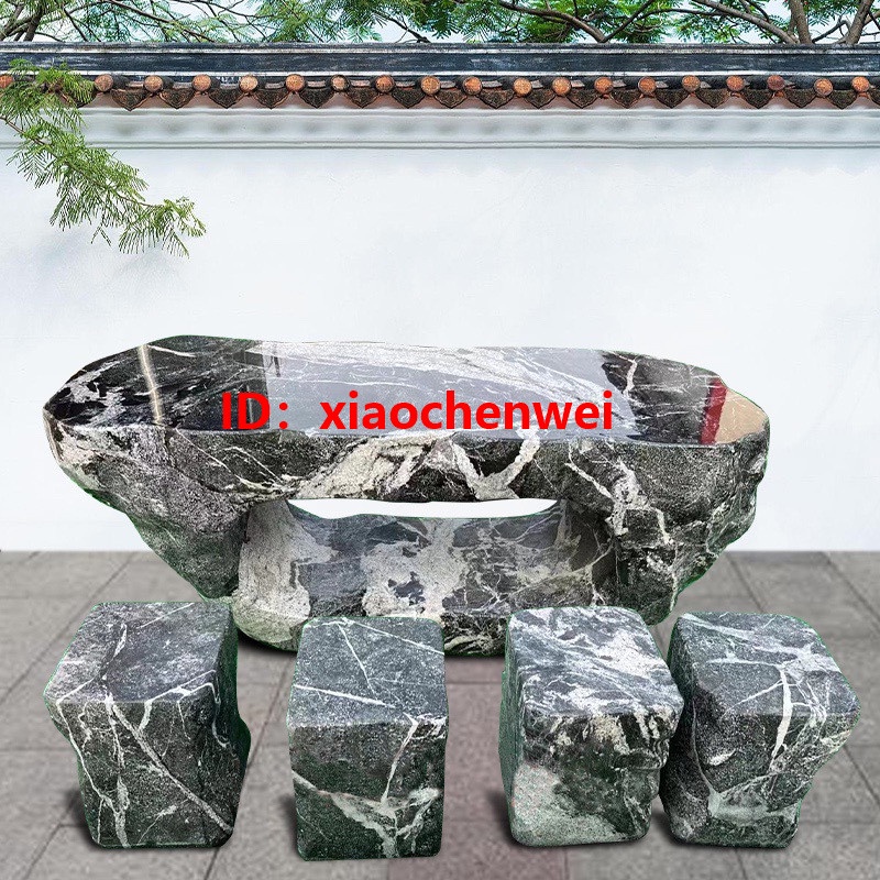 新品 低價 優惠定製 石桌石凳 庭院花園別墅家用茶桌 戶外鵝卵石石桌 高端石凳 天然桌擺件 | 蝦皮購物