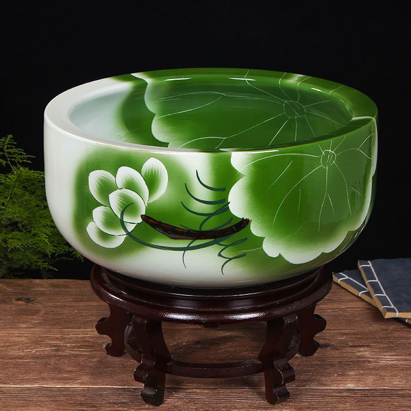 陶瓷魚缸大號養魚盆荷花缸烏龜缸碗蓮睡蓮盆風水金魚缸| 蝦皮購物