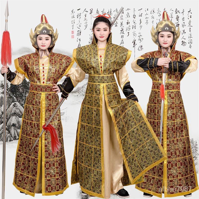 新款古代女將軍花木蘭士兵男錶演服裝將軍服武將官服演出服嶽飛漢 | 蝦皮購物