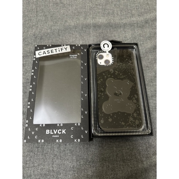 CASETIFY 聯名手機殼BLVCK Evil Teddy Case - Black 熊熊手機殼14plus