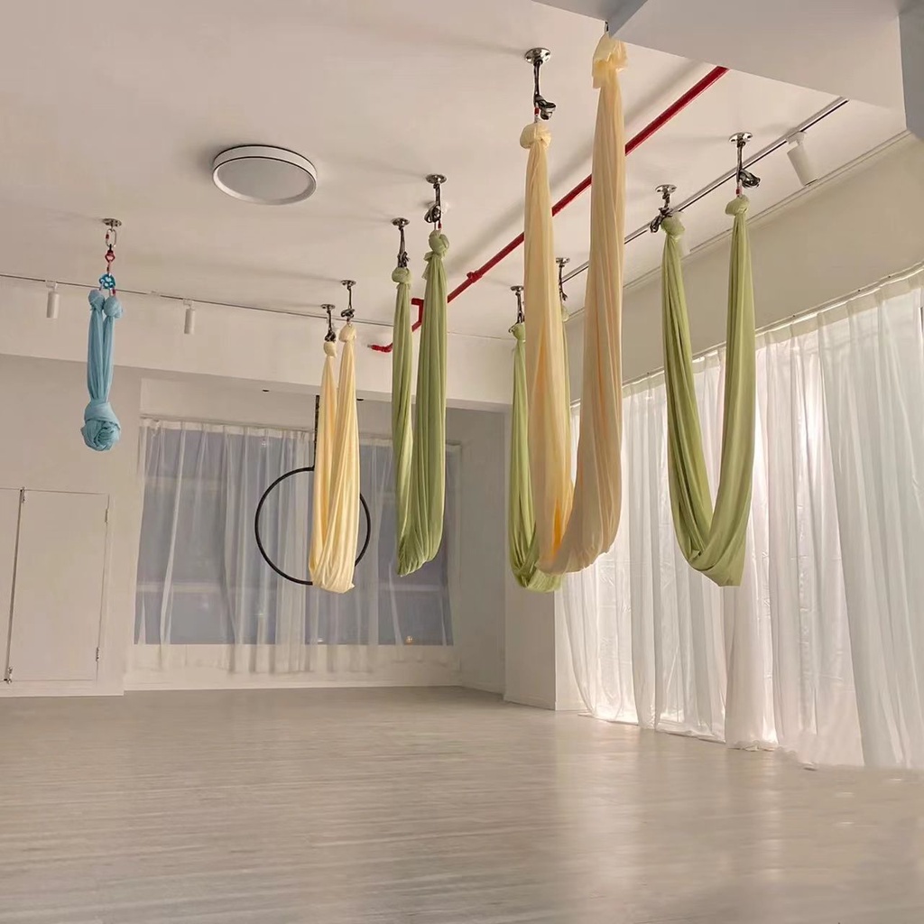 厂家直销空中瑜伽吊床 倒立家用健身伸展带 弹力加宽室内瑜珈吊床-阿里巴巴