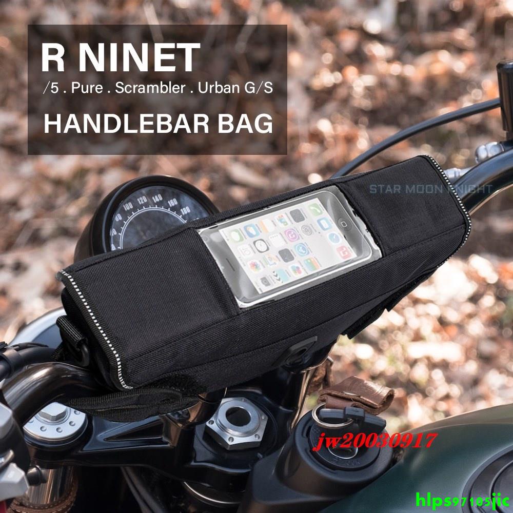 per BMW R NineT RnineT R Nine T Borse per Attrezzi da Viaggio per Portaoggetti per Moto Borsa per Manubrio di Navigazione (Colore : Nero, Size : Normalcy