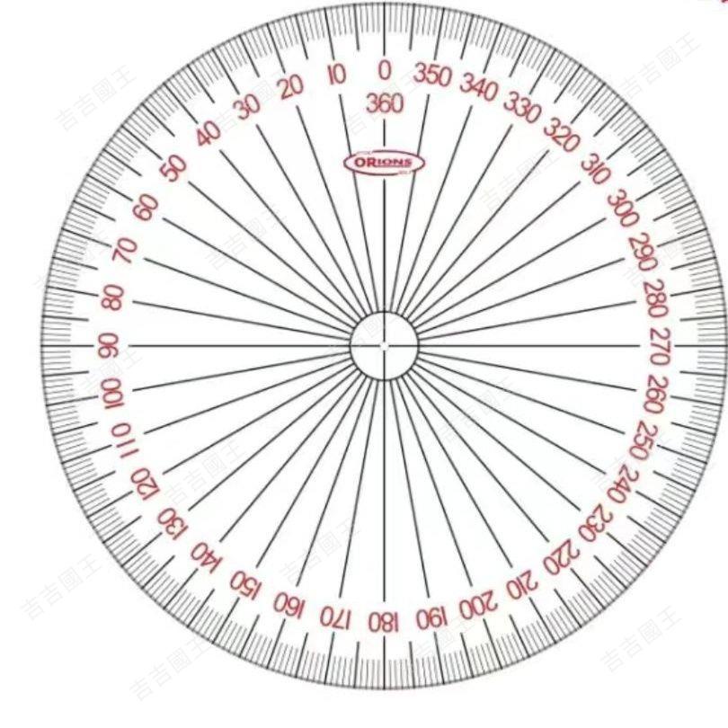 360度全圓量角器整圓全角度繪圖測量儀圓形量角器360度 | 蝦皮購物