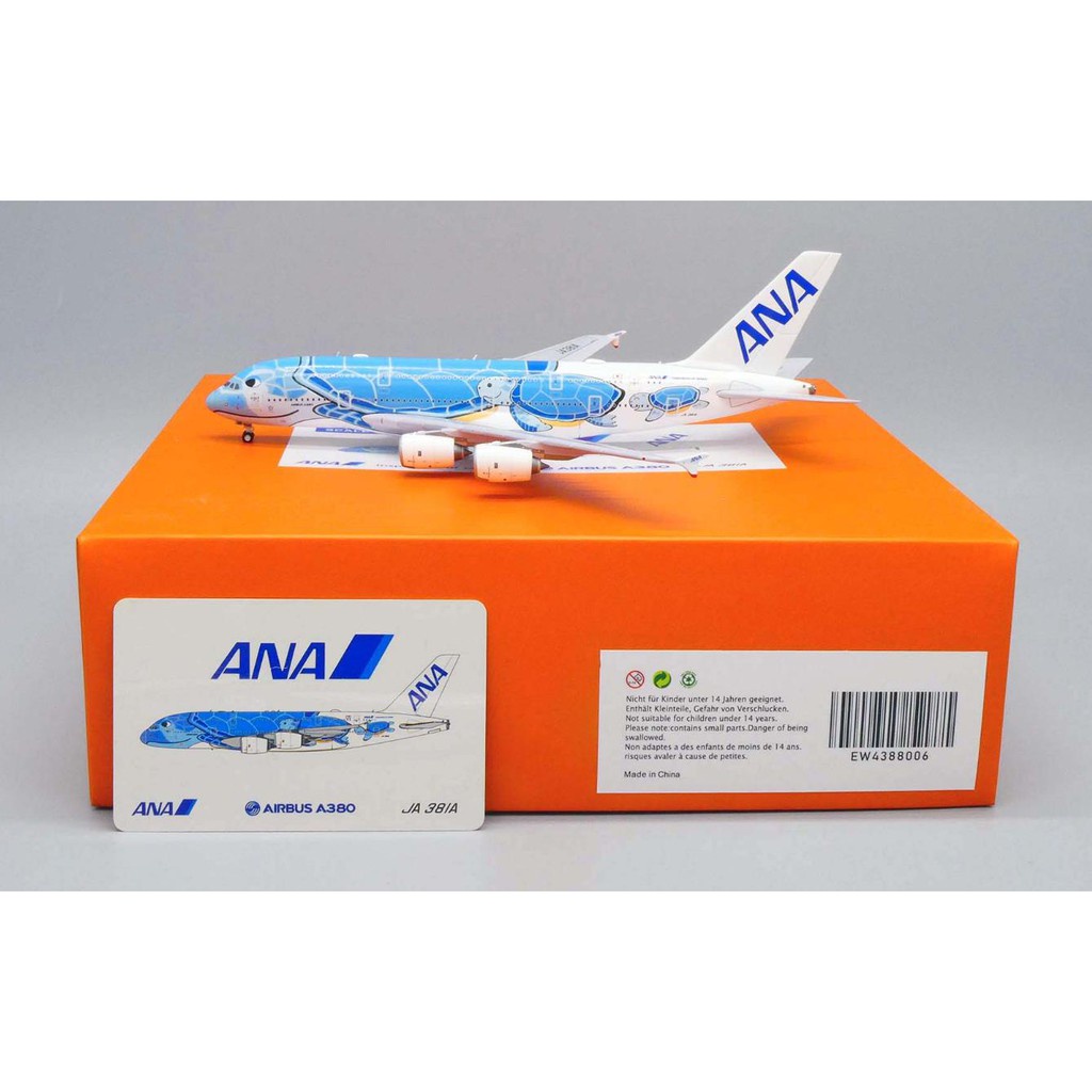 金屬JC Wings 1/400 全日空ANA A380 Lani EW4388006 藍海龜飛機模型