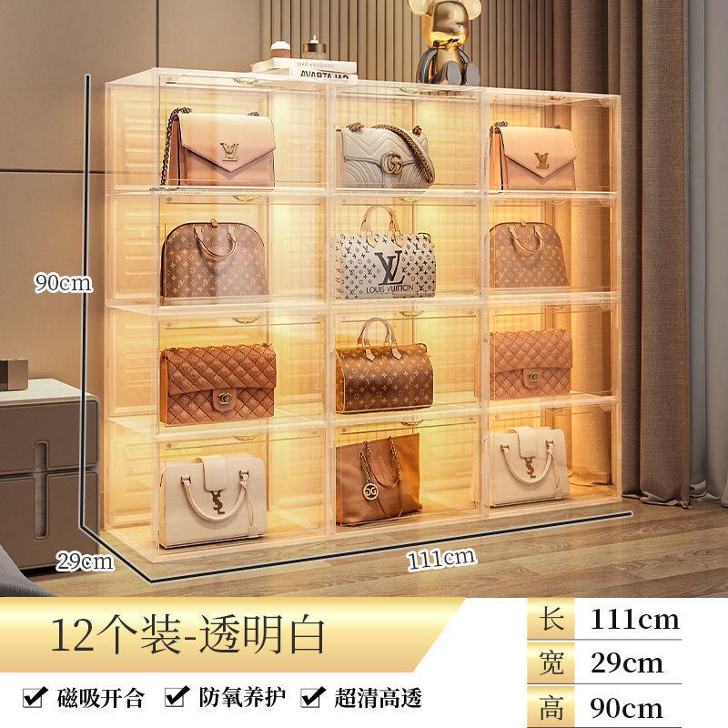 包包展示櫃傢用防塵透明置物櫃存放陳列架收納神器奢侈品收納盒 牆角置物櫃 角落角櫃 三角收納櫃 轉角置物架 拐角櫃 直角櫃 | 蝦皮購物
