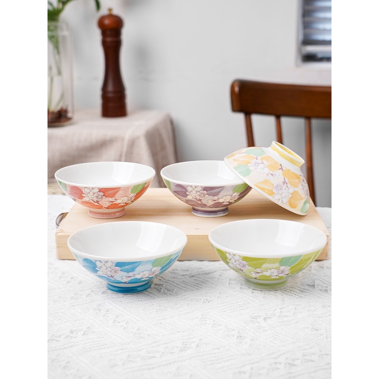 美濃燒 陶瓷 米飯碗 日式 餐具 套裝 家用 簡約 釉下彩 精緻 小碗 防燙設計 | 蝦皮購物