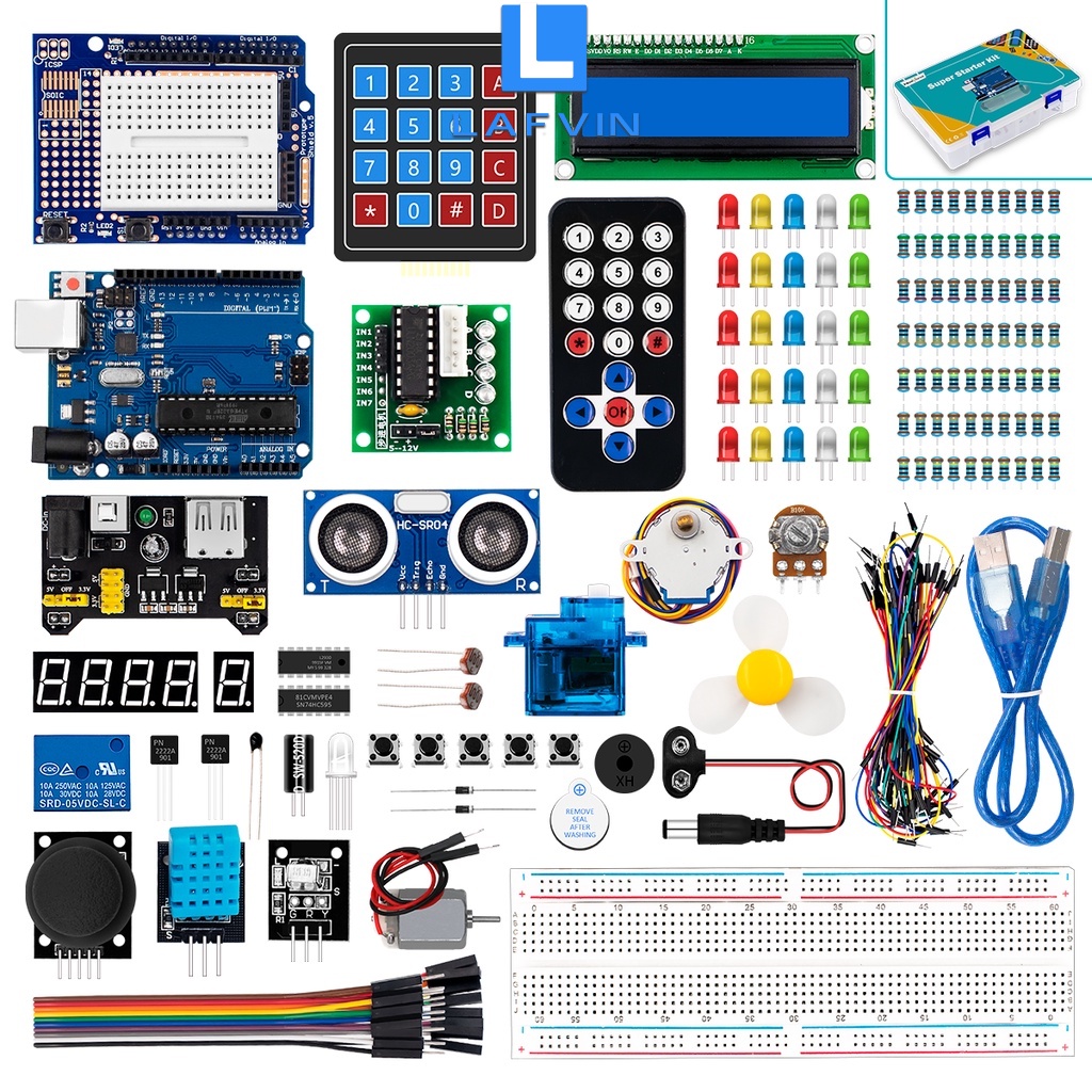 ♝LAFVIN 電子編程套件UNO R3項目學習套件Arduino套件 基礎 | 蝦皮購物