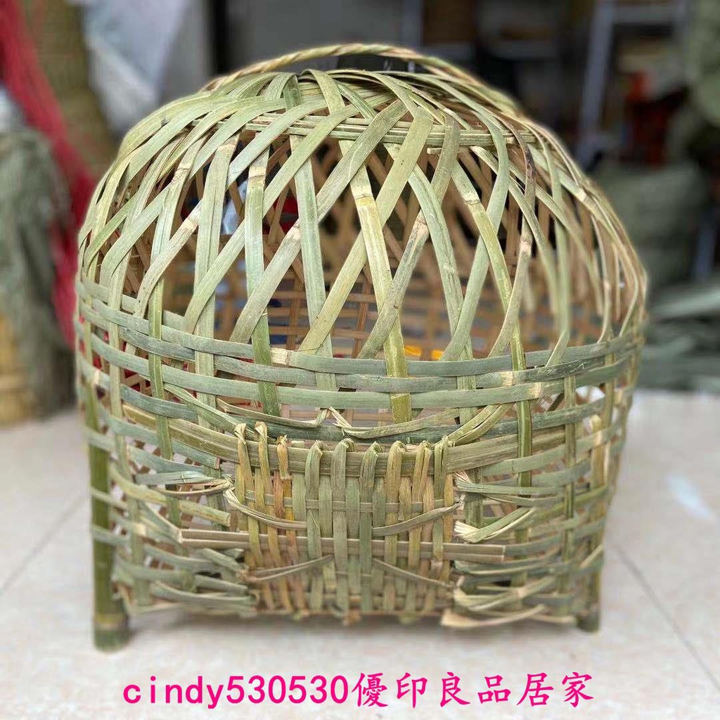 竹籃 竹筐 純手工 竹編 手工制品雞籠鵝籠鴨籠結婚行大禮家禽竹籠子動物籠子貓籠簸箕 | 蝦皮購物