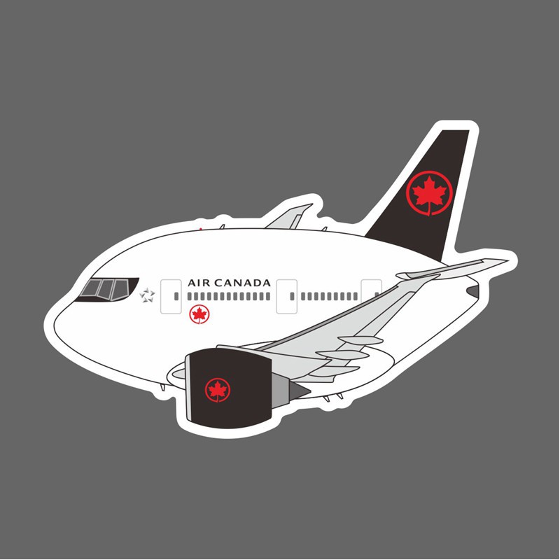 加拿大航空 Q版 波音 777 飛機造型 防水3M貼紙 尺寸90mm | 蝦皮購物