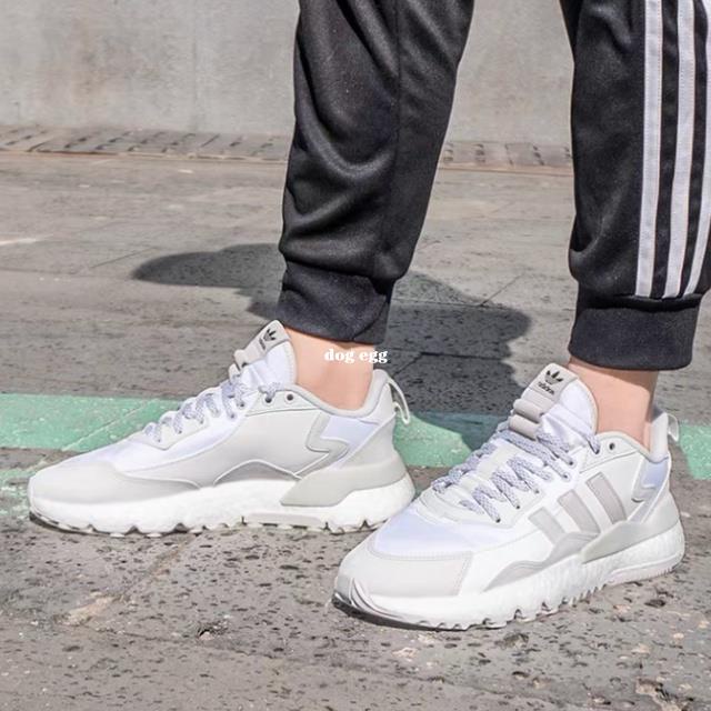 Adidas night outlet jogger white