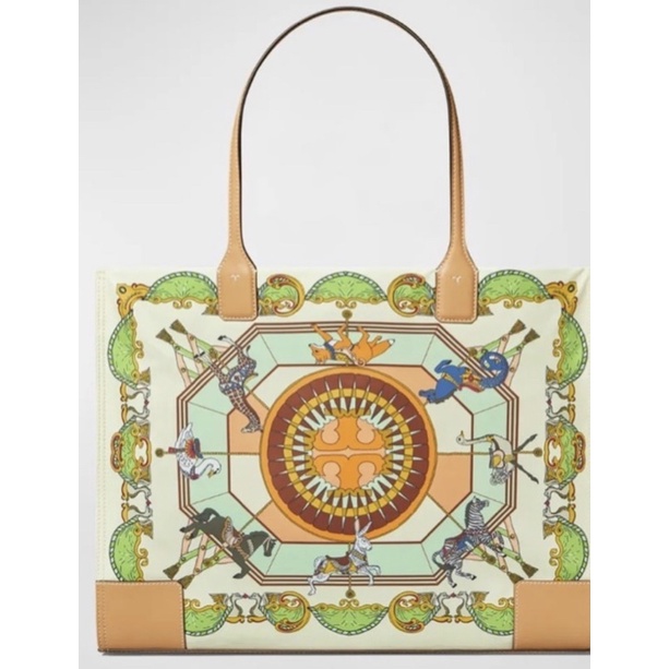 Tory burch ella 2025 printed tote