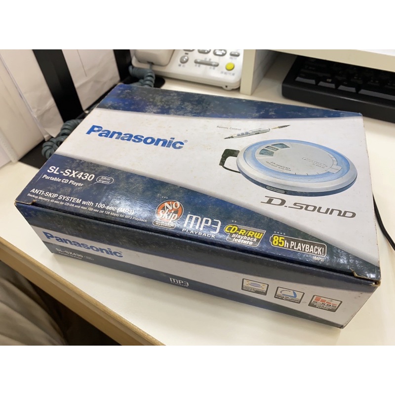 Panasonic SLSX430 MP3 隨身聽 附電源.線控. 超優音質 全新未用 蝦皮購物