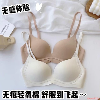 保密出貨-日本無痕簡約透氣內衣女士小胸集中爆乳無鋼圈收副乳防下垂內衣罩
