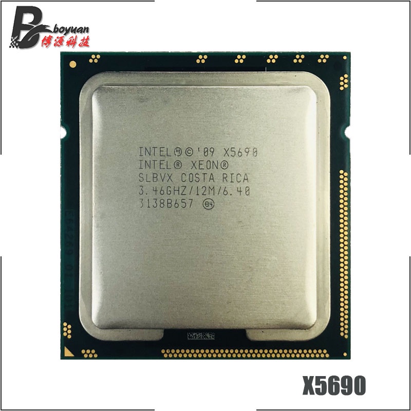 最安値に挑戦 Intel Xeon 1366 Xeon X5690 1366/socket 至强电脑CPU/处理器 3.46GHz CPU 2個  PCパーツ