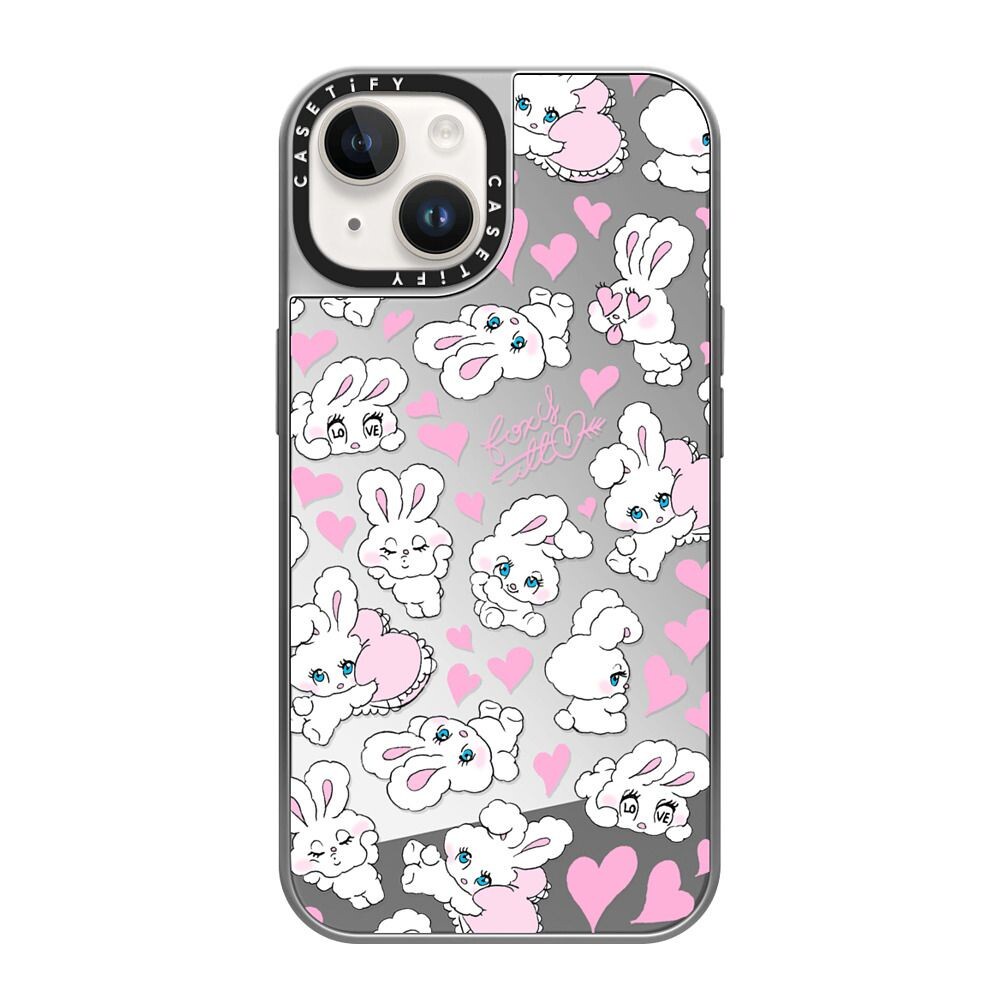 CASETiFY 保護殼 iPhone 14/ 14 Pro/ 14 Plus/ 14 Pro Max Sweetheart Mix by foxy  illustrations 愛心兔兔