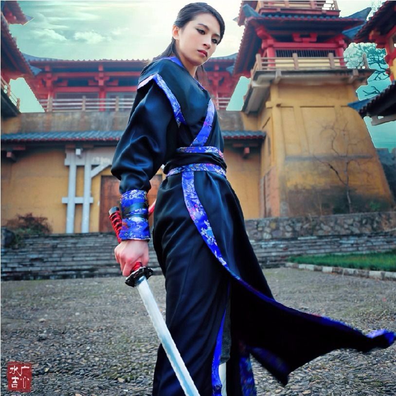 ---新款 👉---畢業新款漢服男女劍客古裝大俠唐裝漢服古代俠客刺客武士表演服飾 棉花屋 | 蝦皮購物