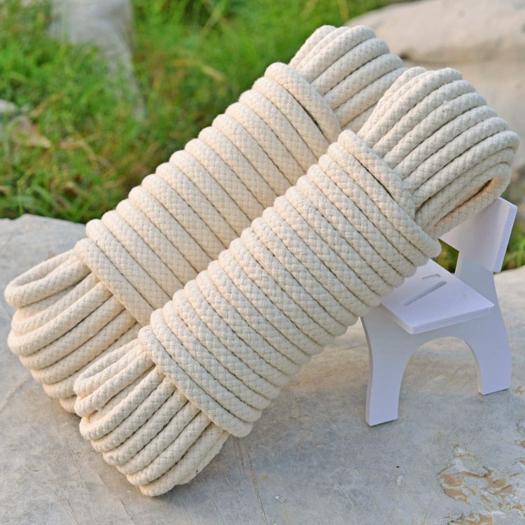  Enenes 工藝繩1/4 英吋(約1.2 公分)編織繩棉繩65 英尺(約1.5 公尺)晾衣繩多用途編織繩適用於DIY  繩籃/墊子作為蠟燭替換芯