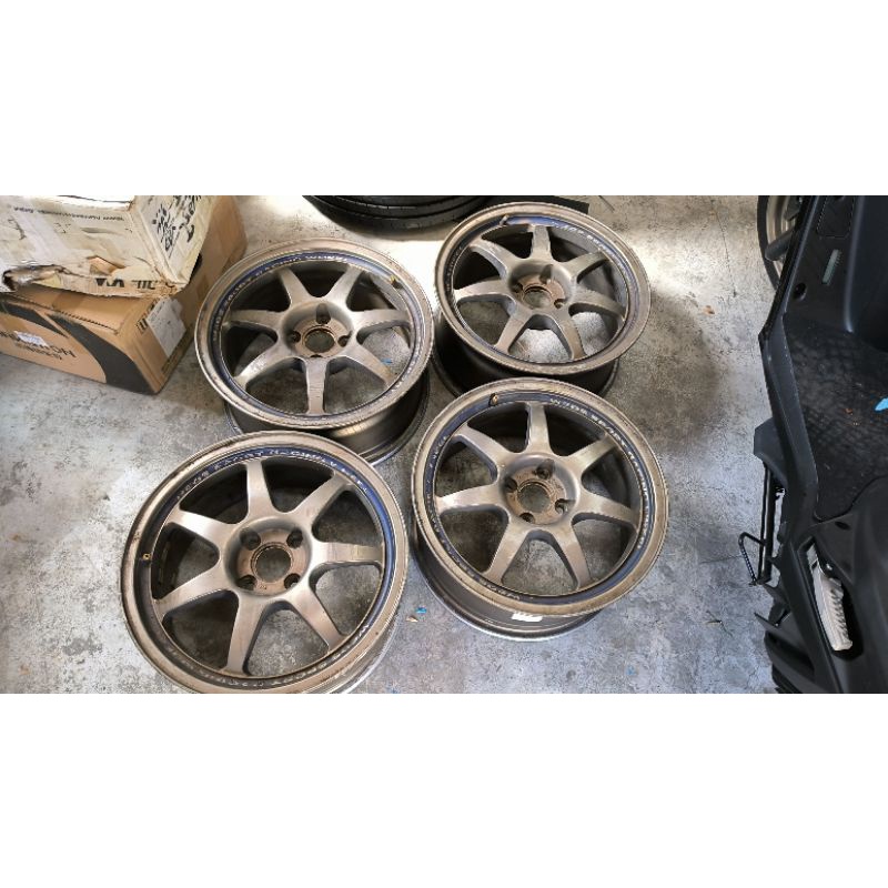 Weds Sport SA90 16吋7J 4H100 ET36 輪框鋁圈一組四顆| 蝦皮購物