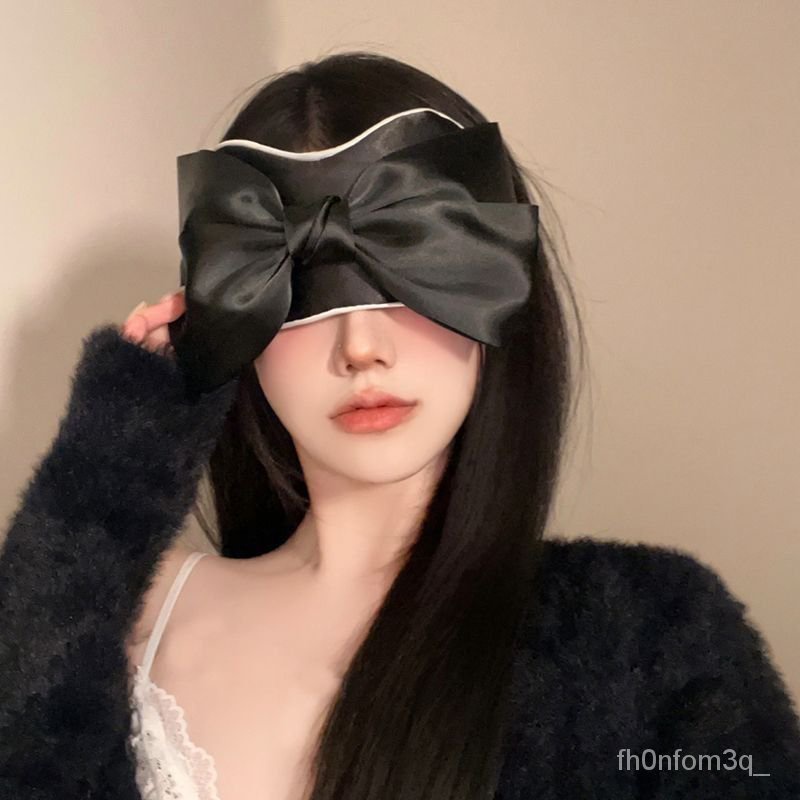 【眼罩】真絲可愛大蝴蝶結眼罩 女純慾情調遮陽禁慾係拍照神器 午睡遮光睡眠 不透光眼罩 造型眼罩 旅行眼罩 冰敷眼罩 蝦皮購物 