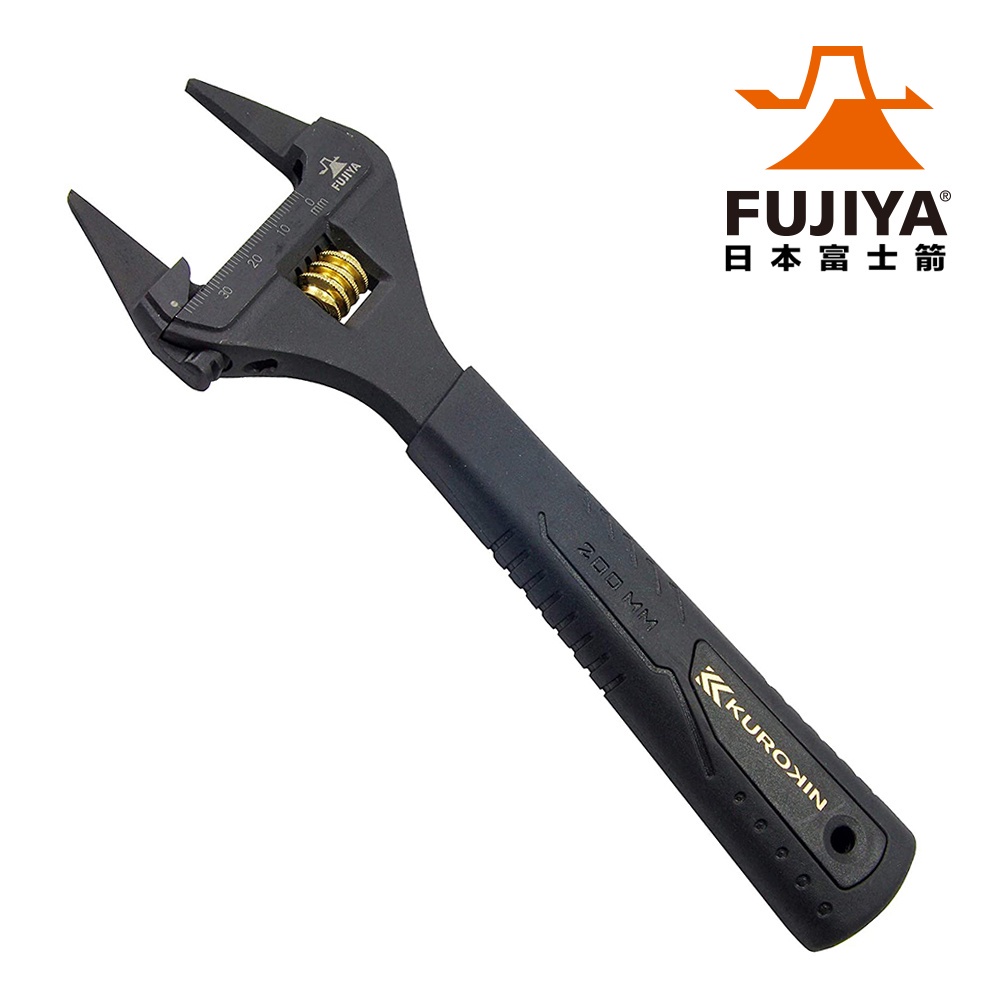 【FUJIYA】先端薄型活動板手-大開口38mm(黑金)｜ASTool 亞仕托 | 蝦皮購物