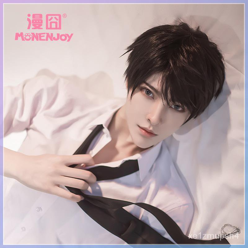 【cosplay.fm 】 戀與製作人 總裁 李澤言 黑色日常男款 cos假髮 現貨 cosplay | 蝦皮購物